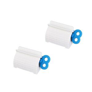 Rolling Tube Toothpaste Squeezer Easy Dispenser Seat Holder Stand Set of 2